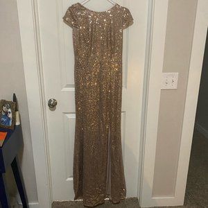 Rose Gold Sequin Dress
